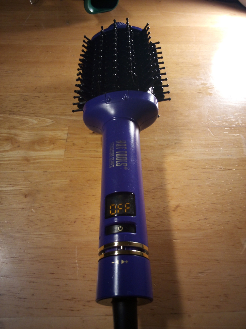Hot tools Purple Hot Air Styling Brush Multi Sided Multi Temperature Digital .